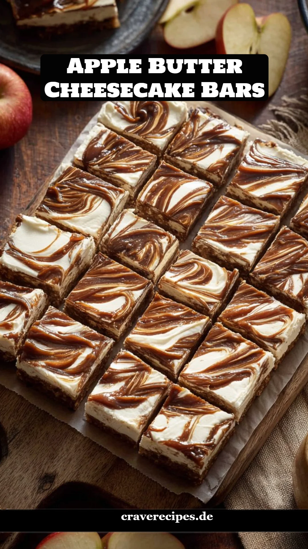 Apple Butter Cheesecake Bars