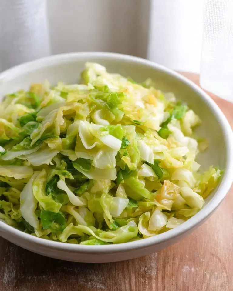 Colorful cabbage stir fry with vegetables in a skillet
