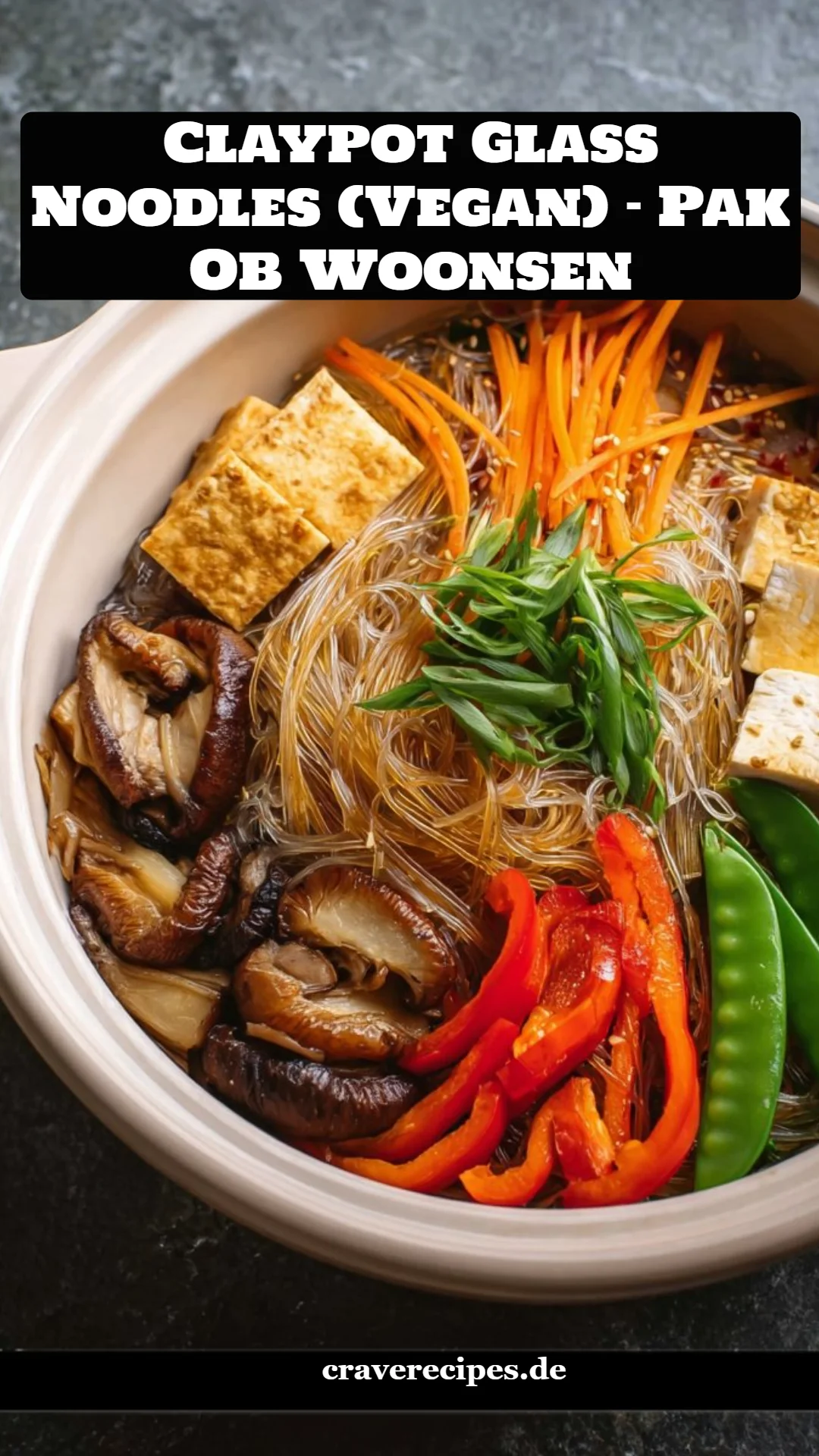 Claypot Glass Noodles (Vegan) - Pak Ob Woonsen