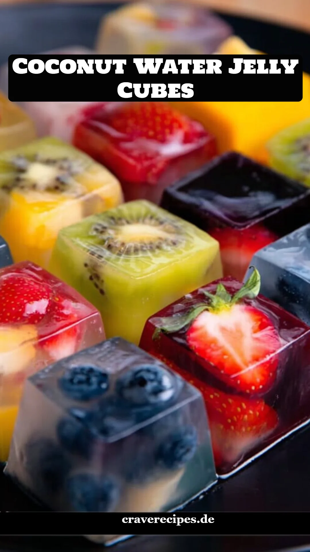 Coconut Water Jelly Cubes