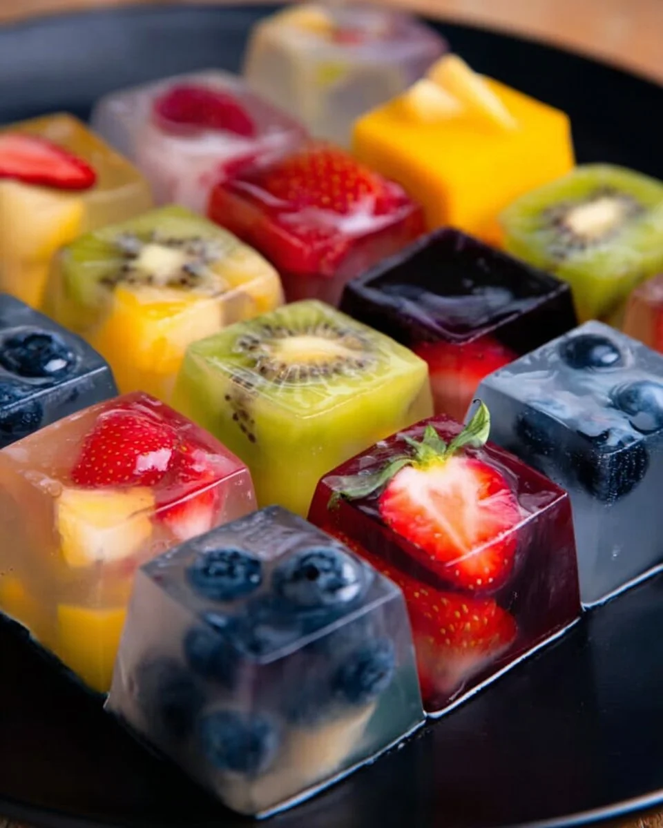 Coconut Water Jelly Cubes