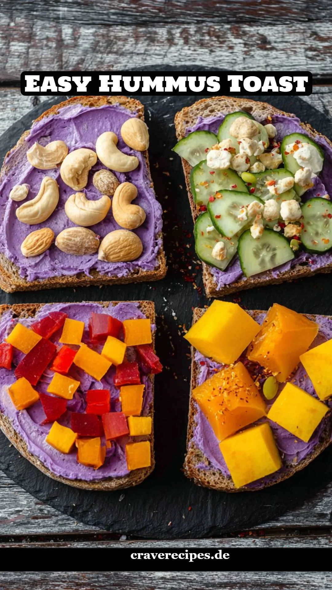 Easy Hummus Toast