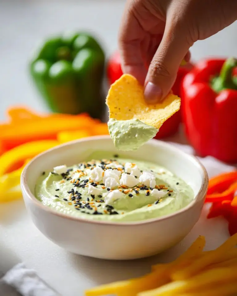 Bowl of creamy homemade edamame hummus topped with sesame seeds and olive oil