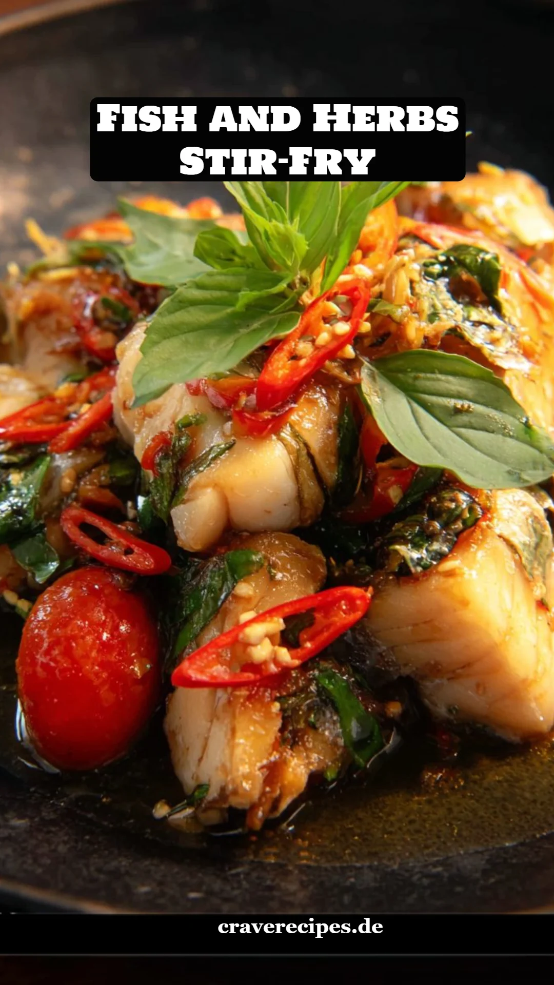 Fish and Herbs Stir-Fry