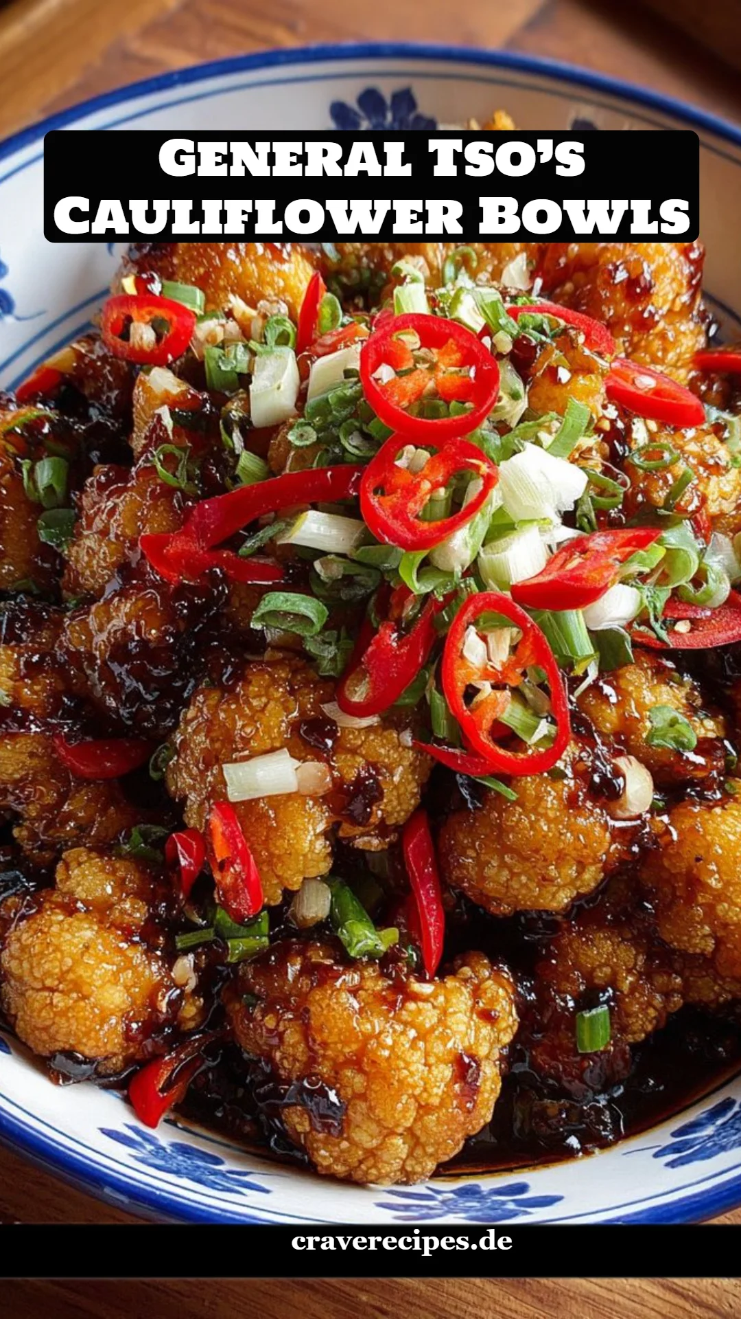 General Tso’s Cauliflower Bowls