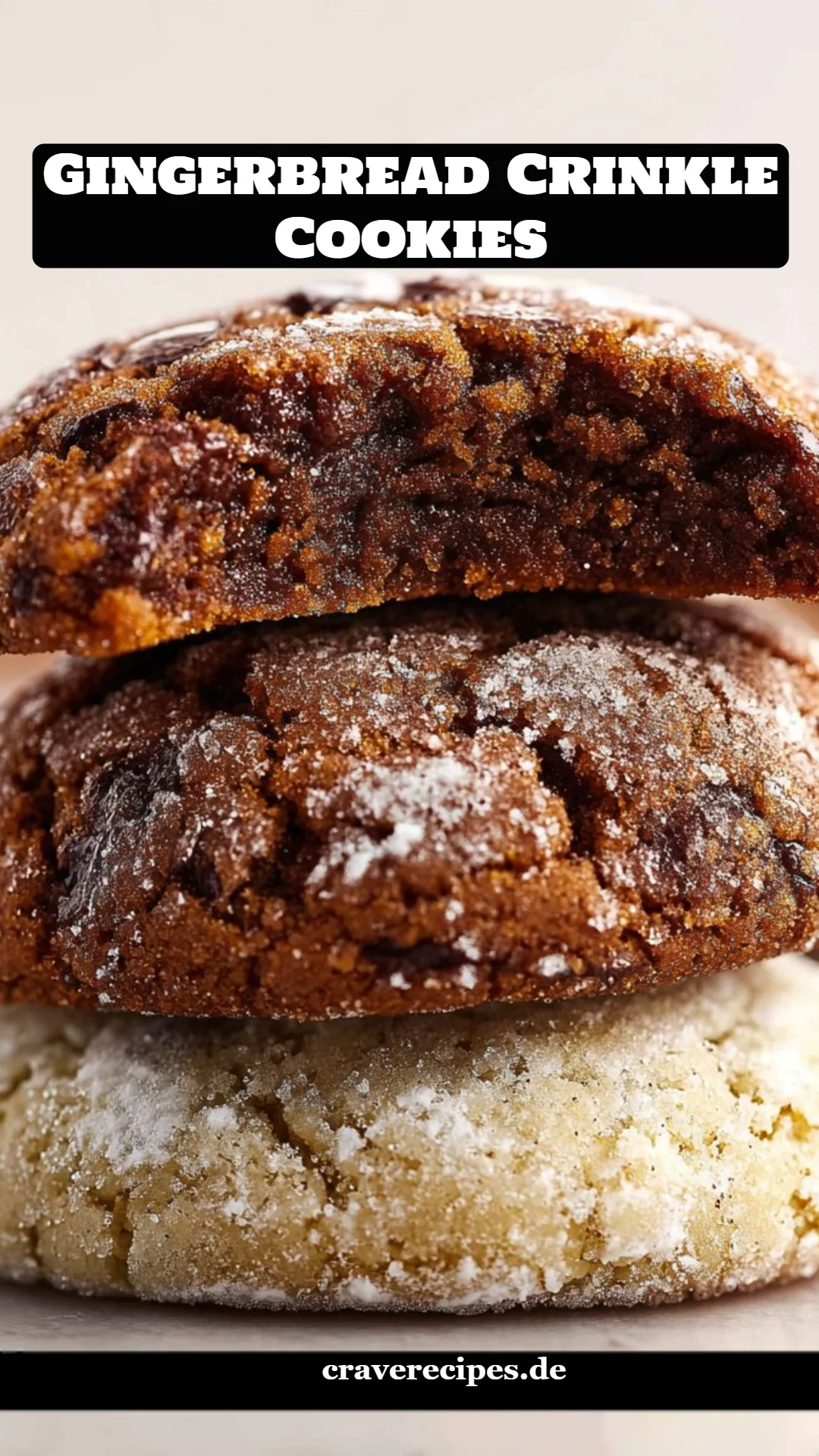 Gingerbread Crinkle Cookies
