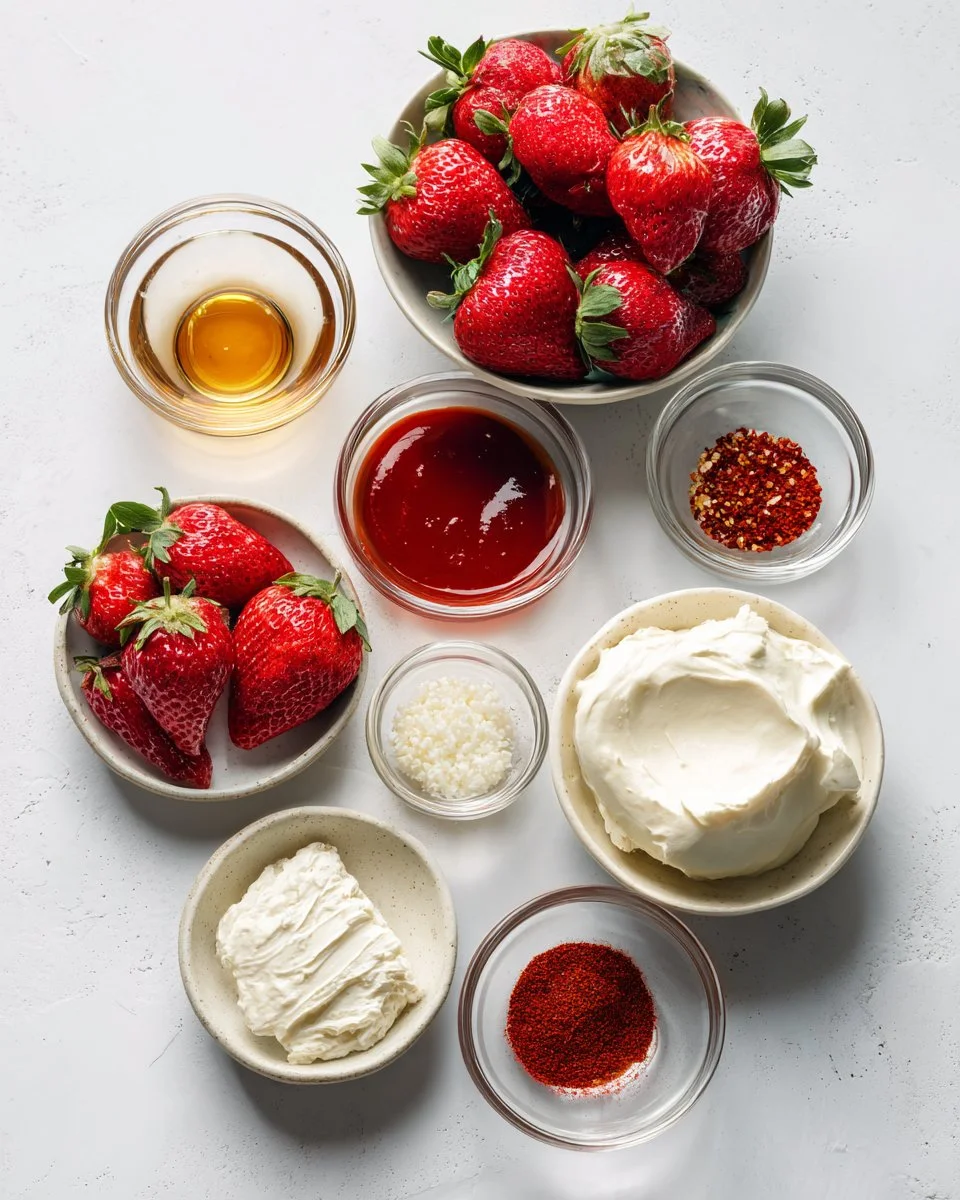 Grilled Sweet and Spicy Deviled Strawberries