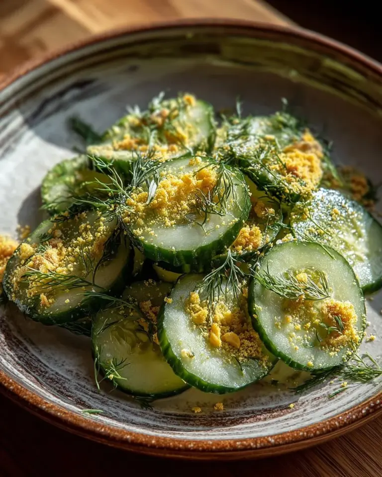 Homemade dill pickle mix ingredients and finished pickles in a jar