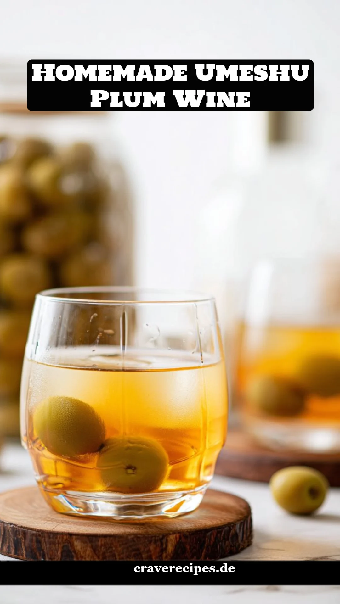 Homemade Umeshu Plum Wine
