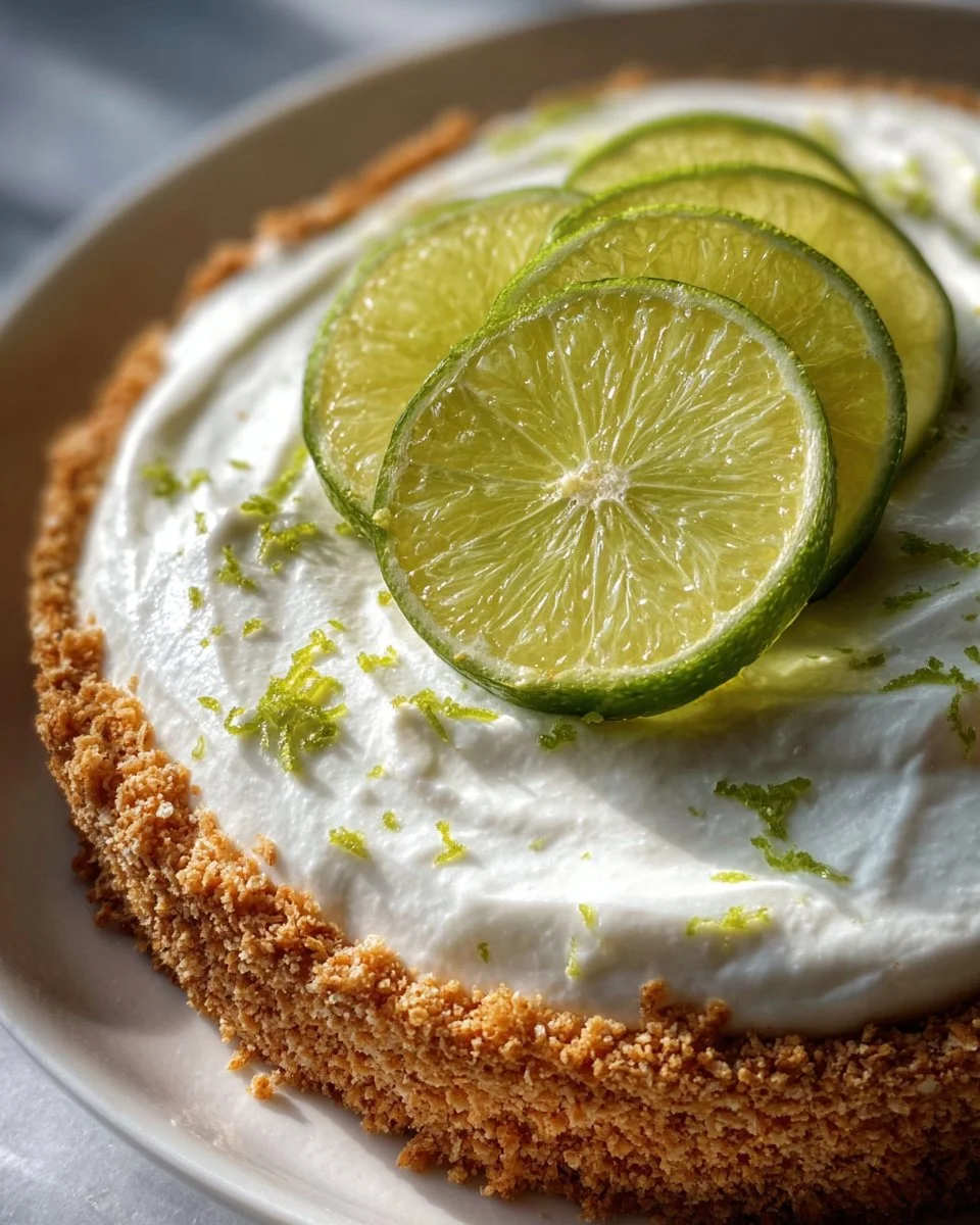 Delicious Key Lime Pie Dip served in a bowl with a lime garnish.