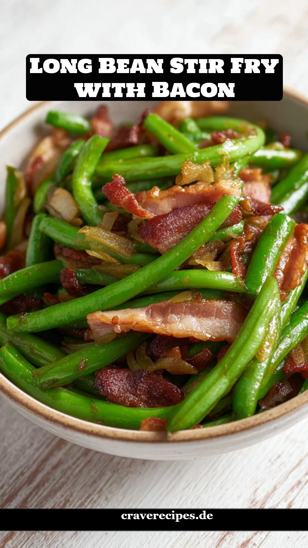 Long Bean Stir Fry with Bacon
