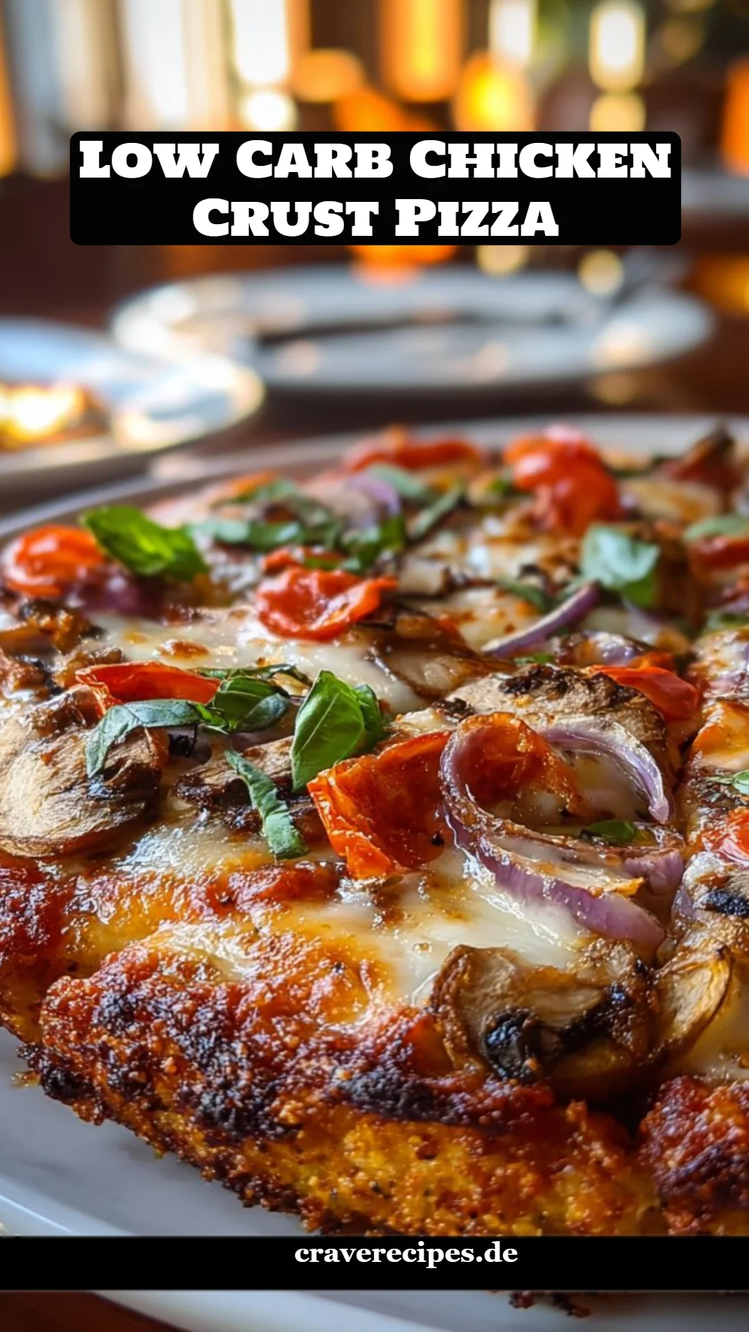 Low Carb Chicken Crust Pizza