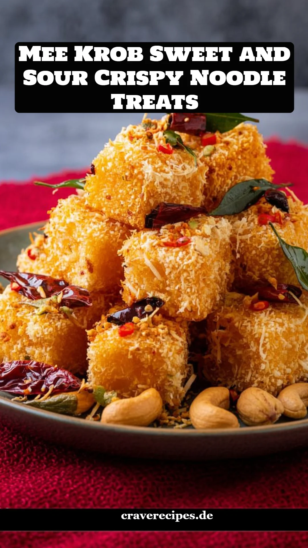 Mee Krob Sweet and Sour Crispy Noodle Treats