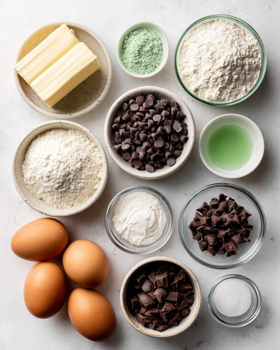 Mint Chocolate Chip Cookies