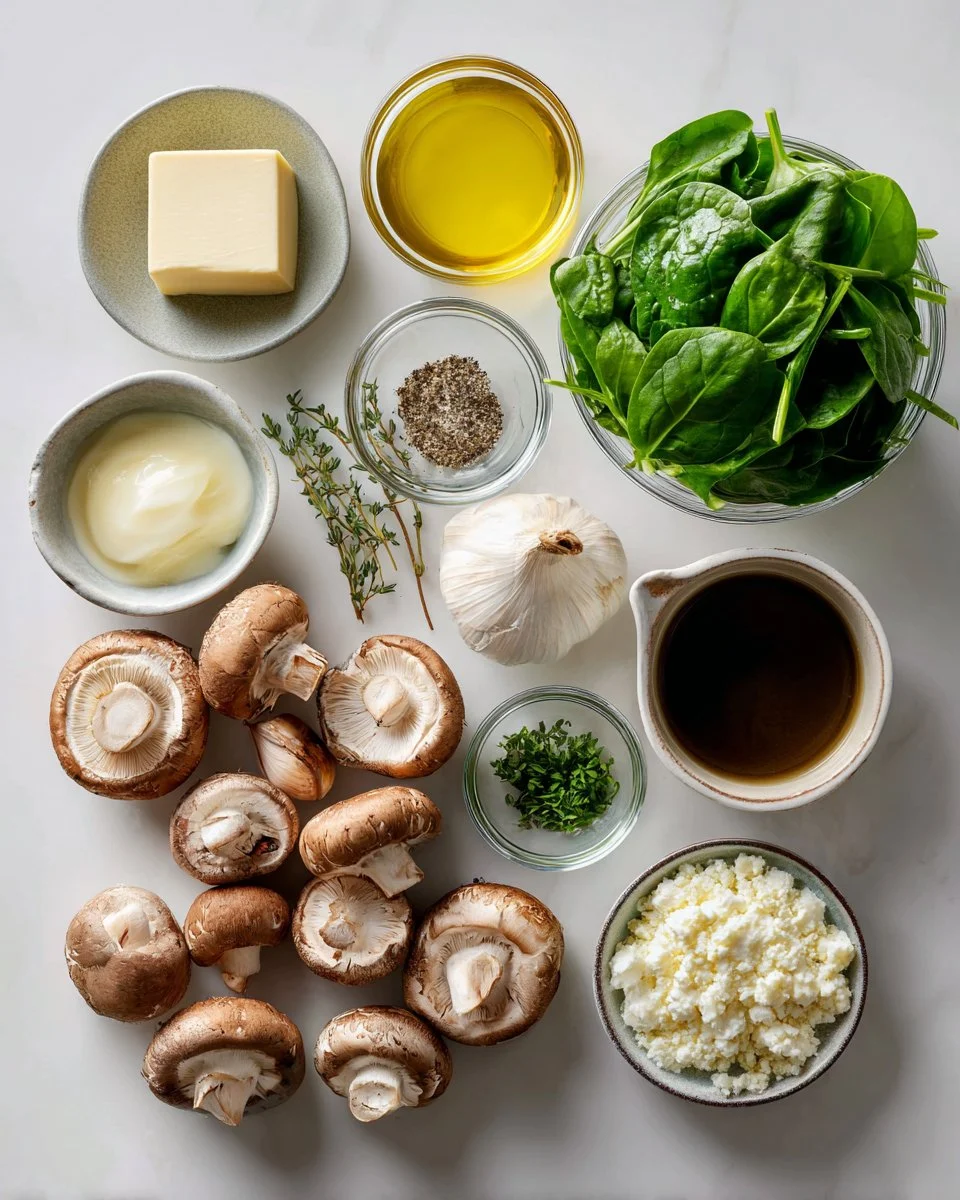 Mushroom Soup with Spinach