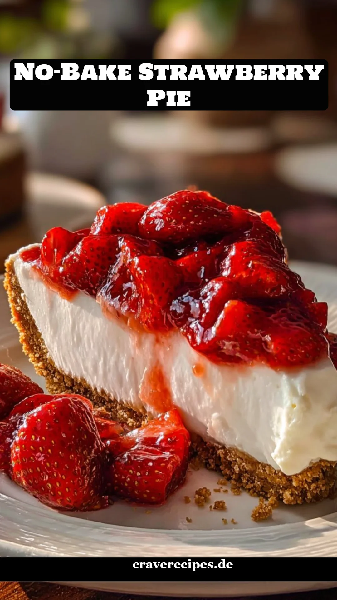 No-Bake Strawberry Pie