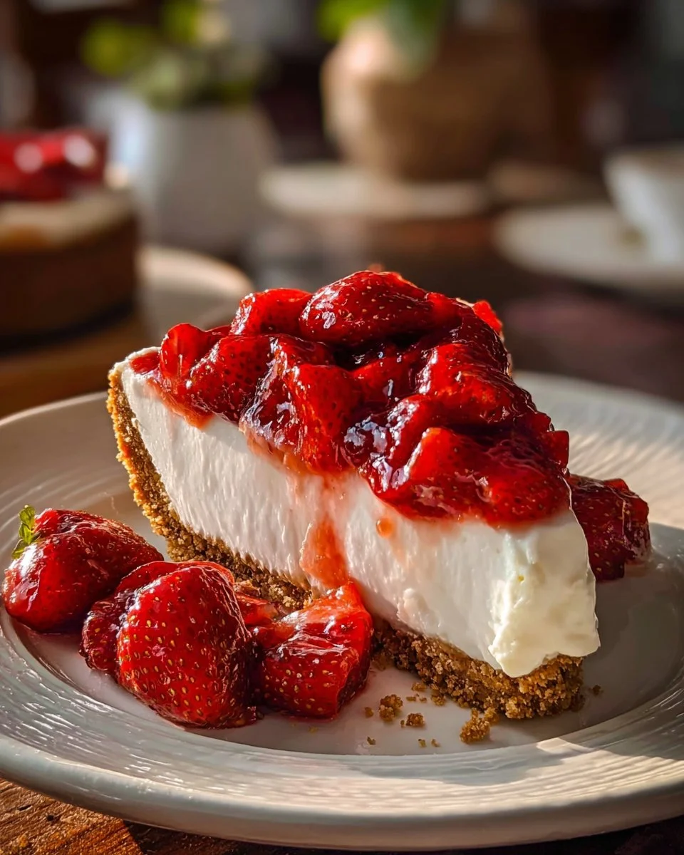 No-Bake Strawberry Pie