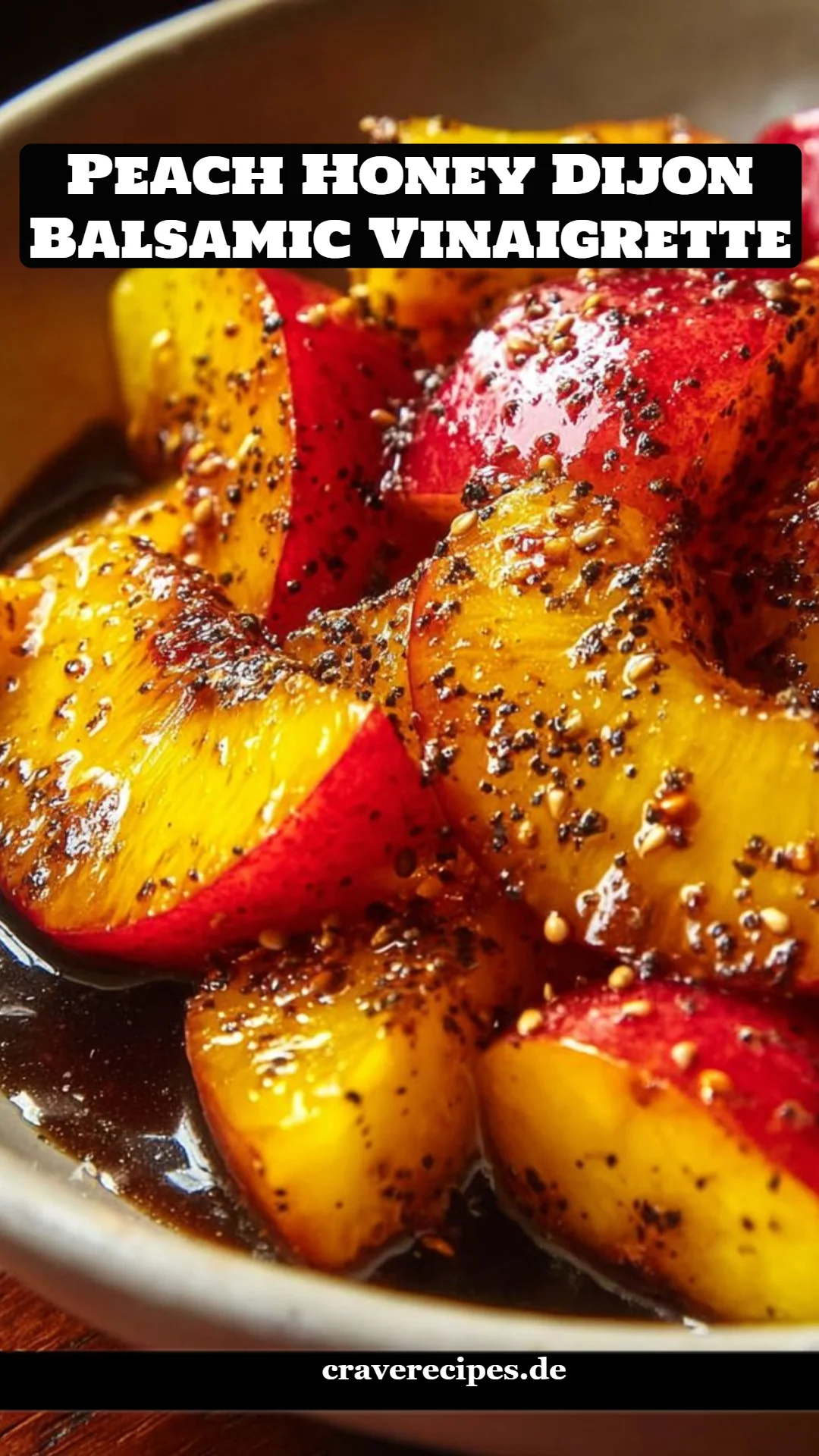 Peach Honey Dijon Balsamic Vinaigrette