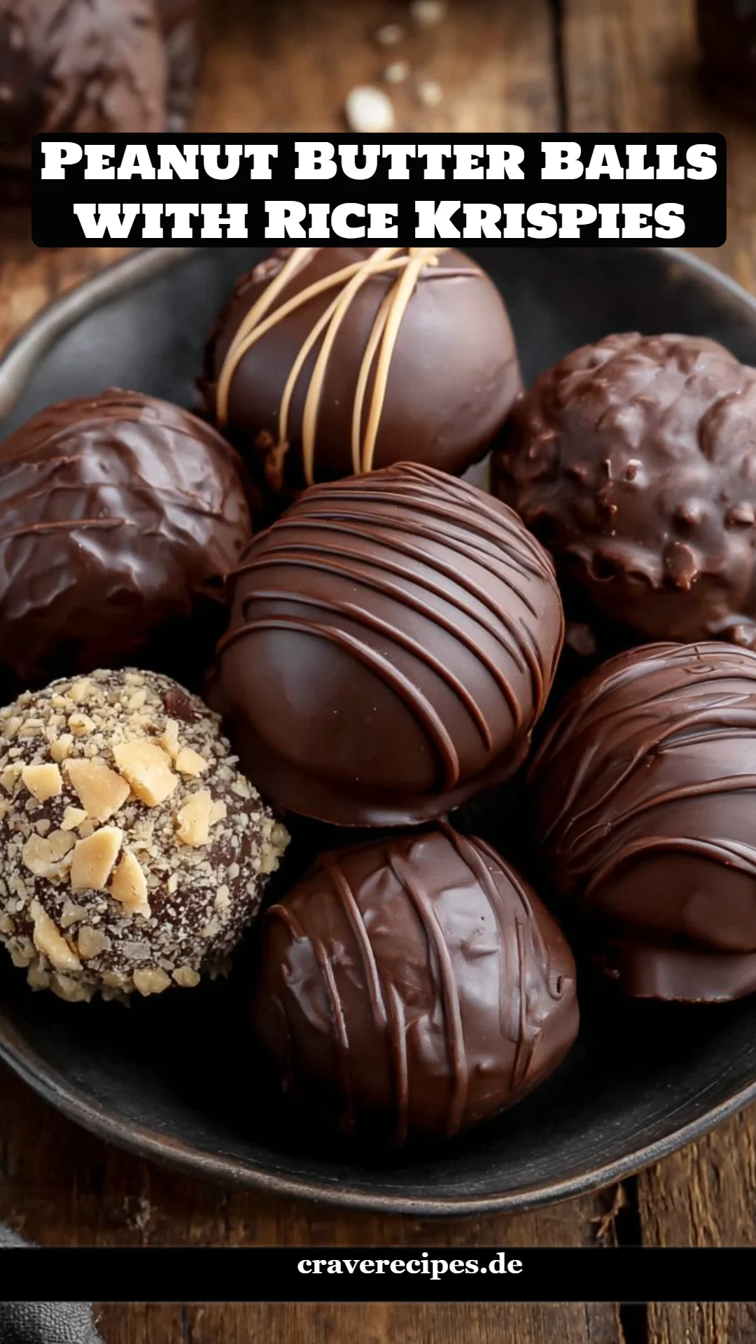 Peanut Butter Balls with Rice Krispies