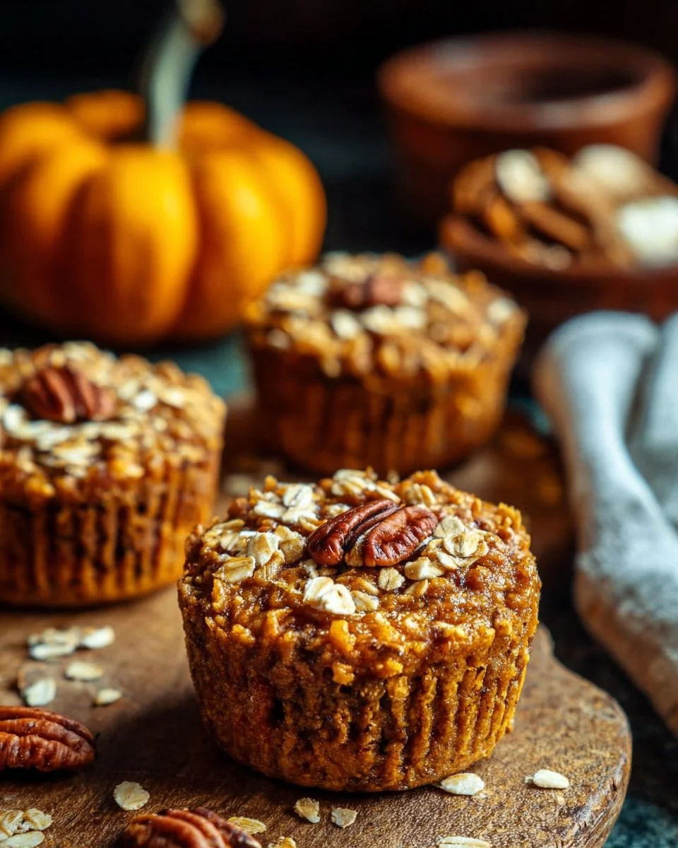 Pumpkin Baked Oatmeal Cups