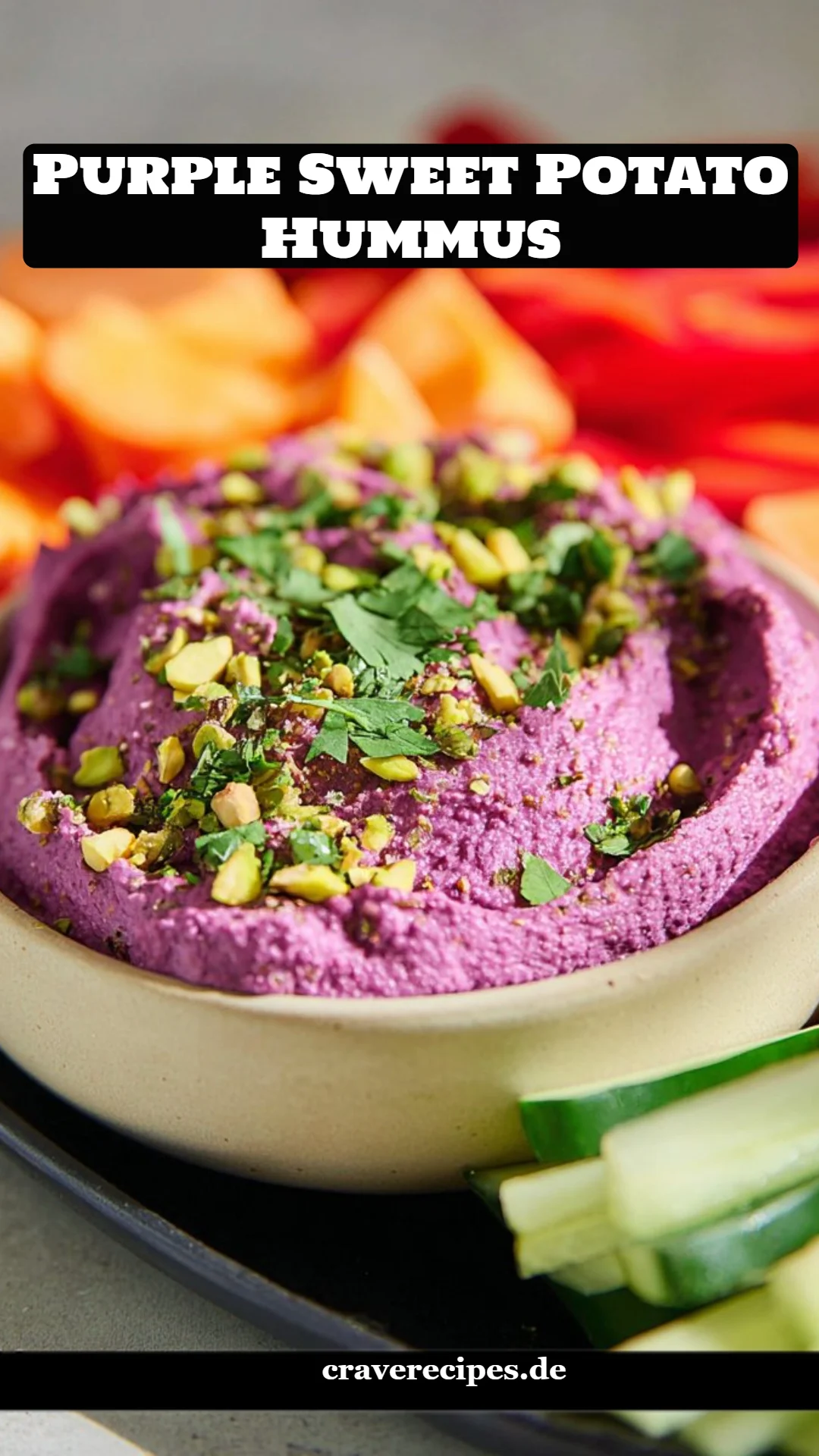 Purple Sweet Potato Hummus