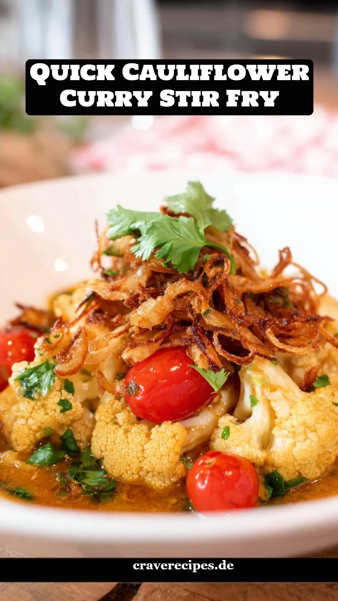 Quick Cauliflower Curry Stir Fry