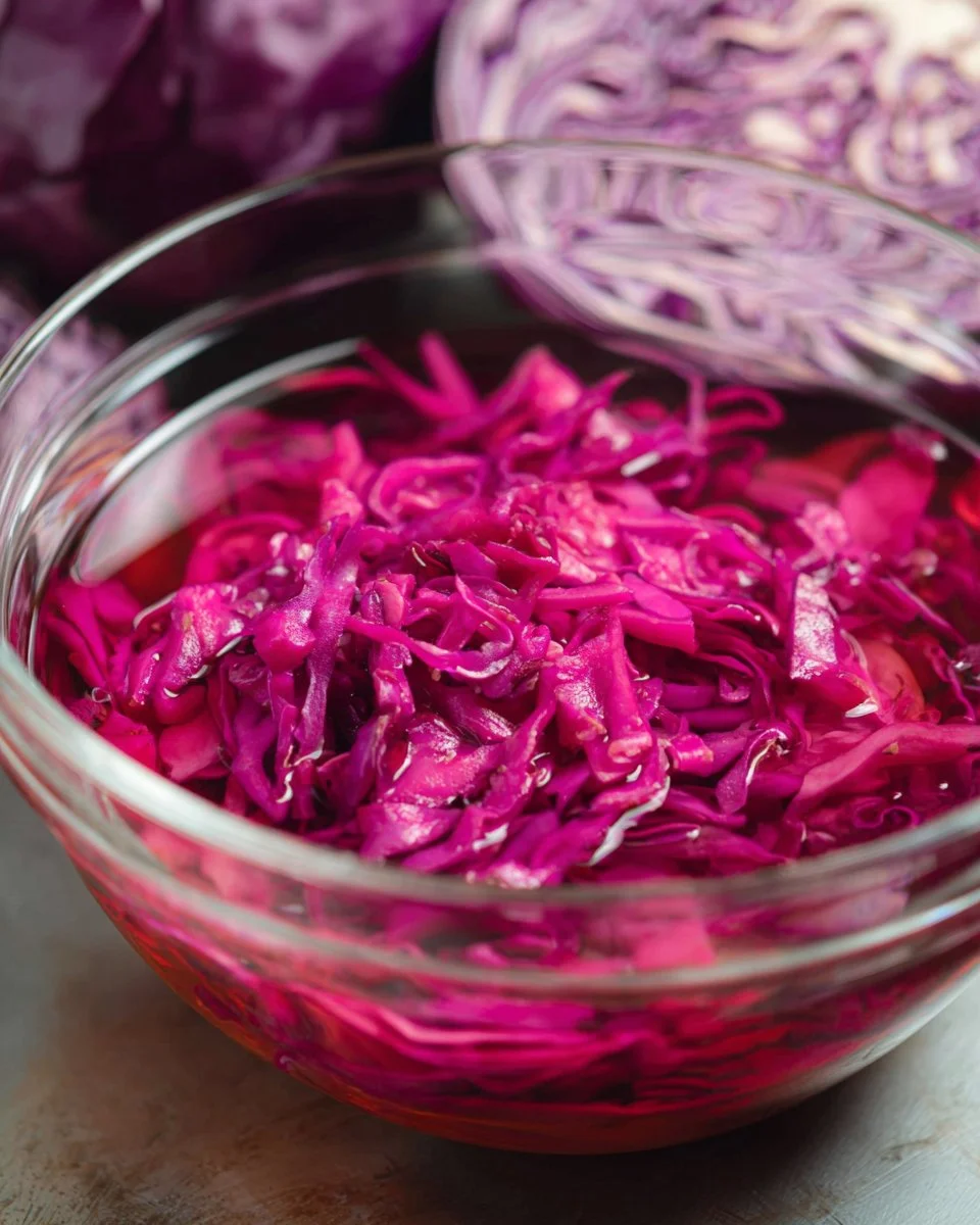 Quick Pickled Red Cabbage