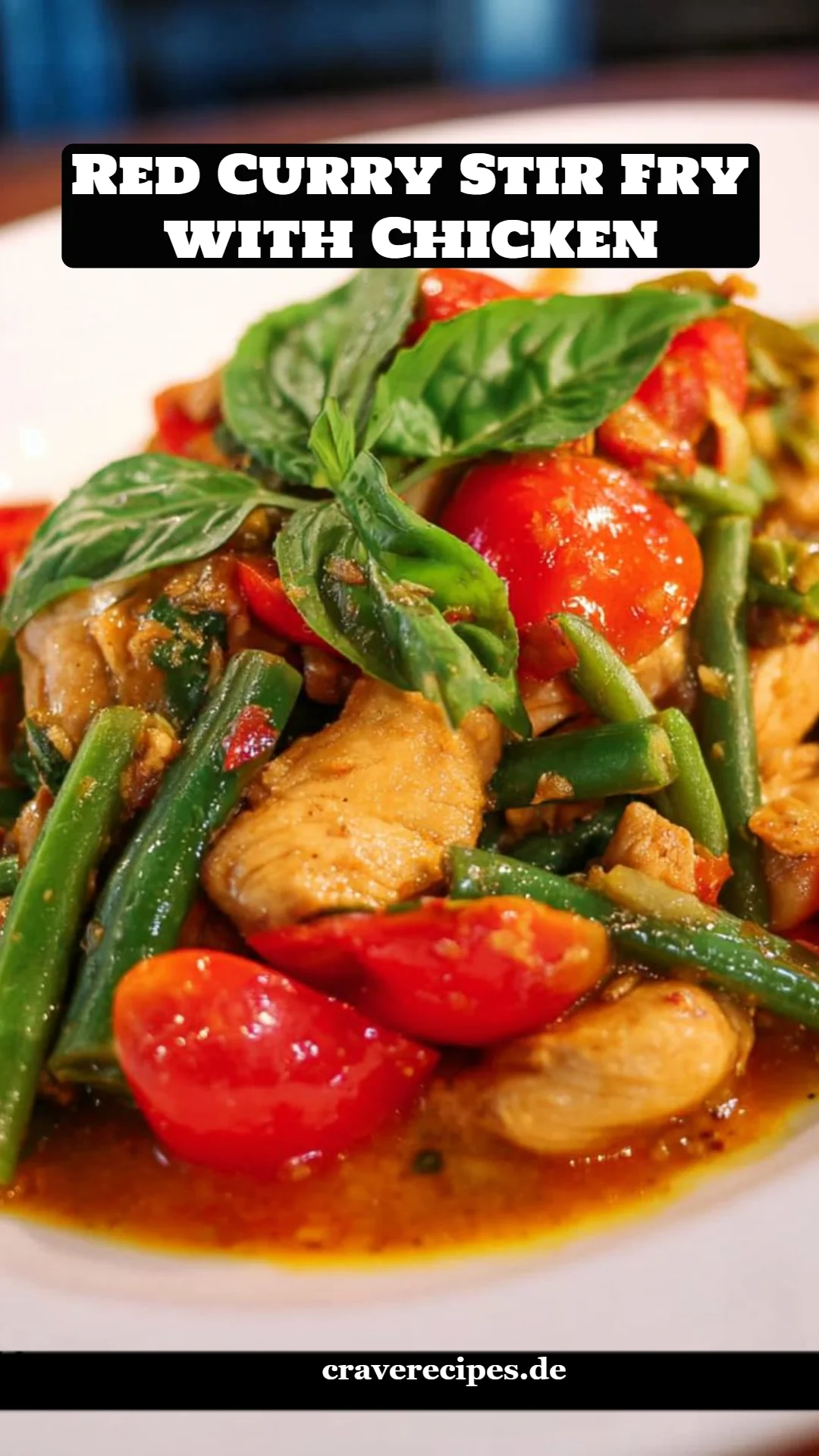 Red Curry Stir Fry with Chicken
