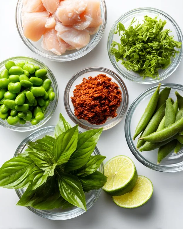 Red Curry Stir Fry with Chicken