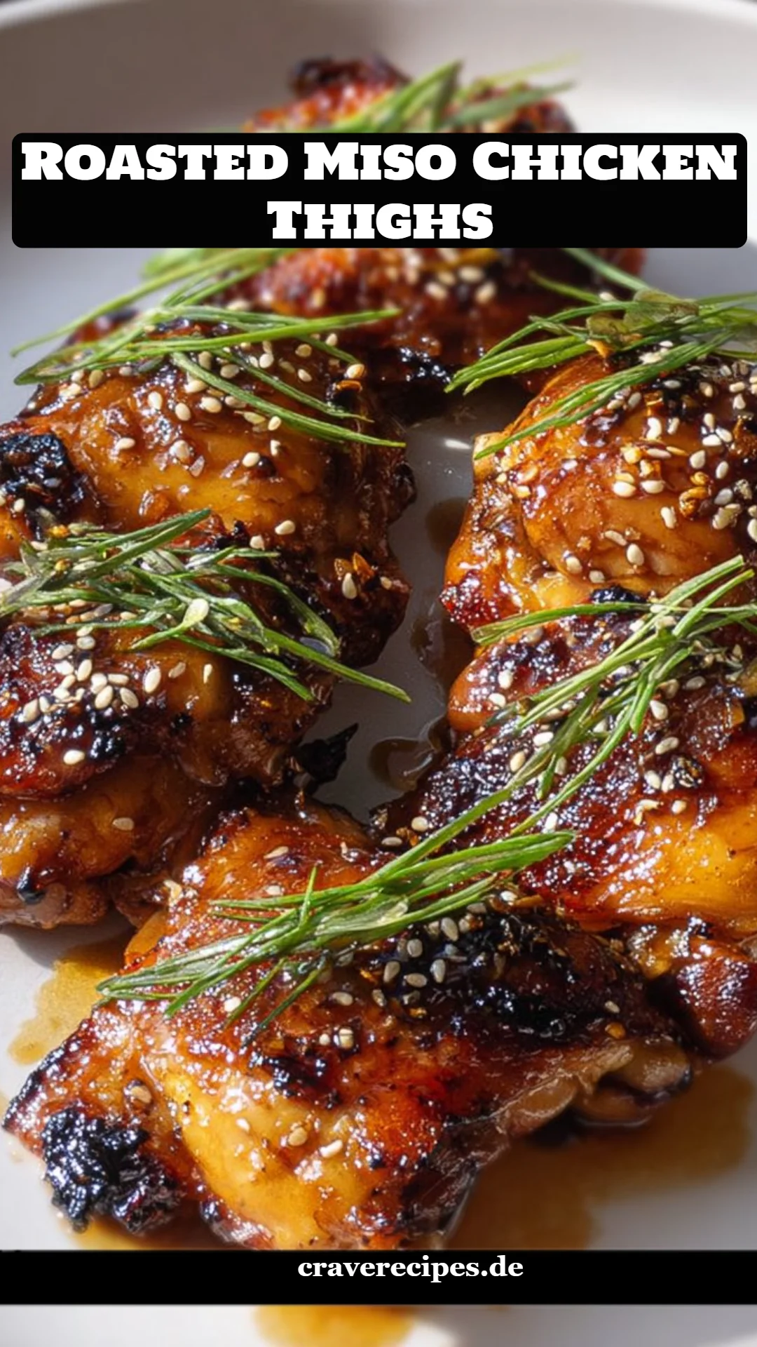 Roasted Miso Chicken Thighs