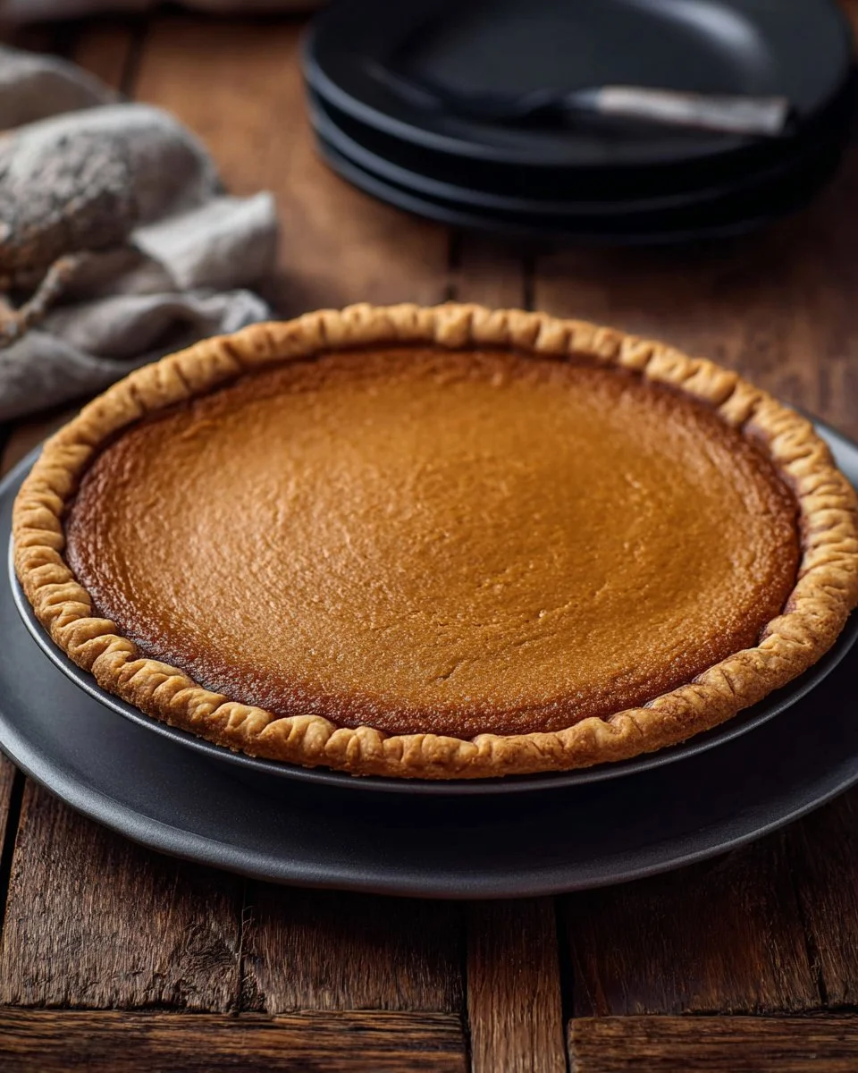 Slice of roasted sweet potato pie topped with whipped cream