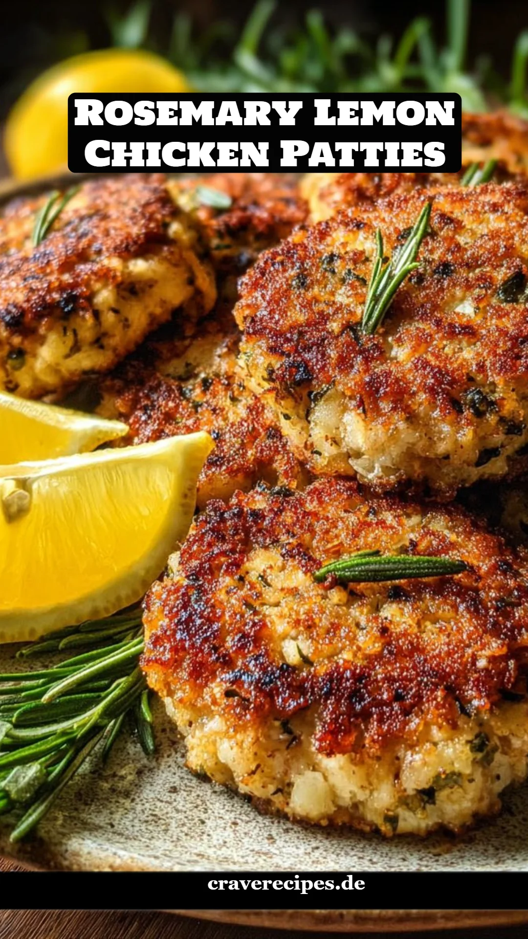 Rosemary Lemon Chicken Patties