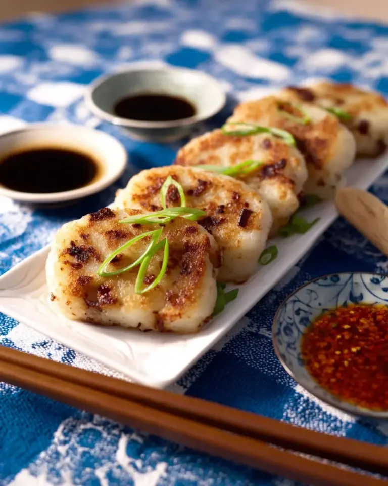 Delicious Steamed Daikon Cake with Chinese Sausage served on a plate