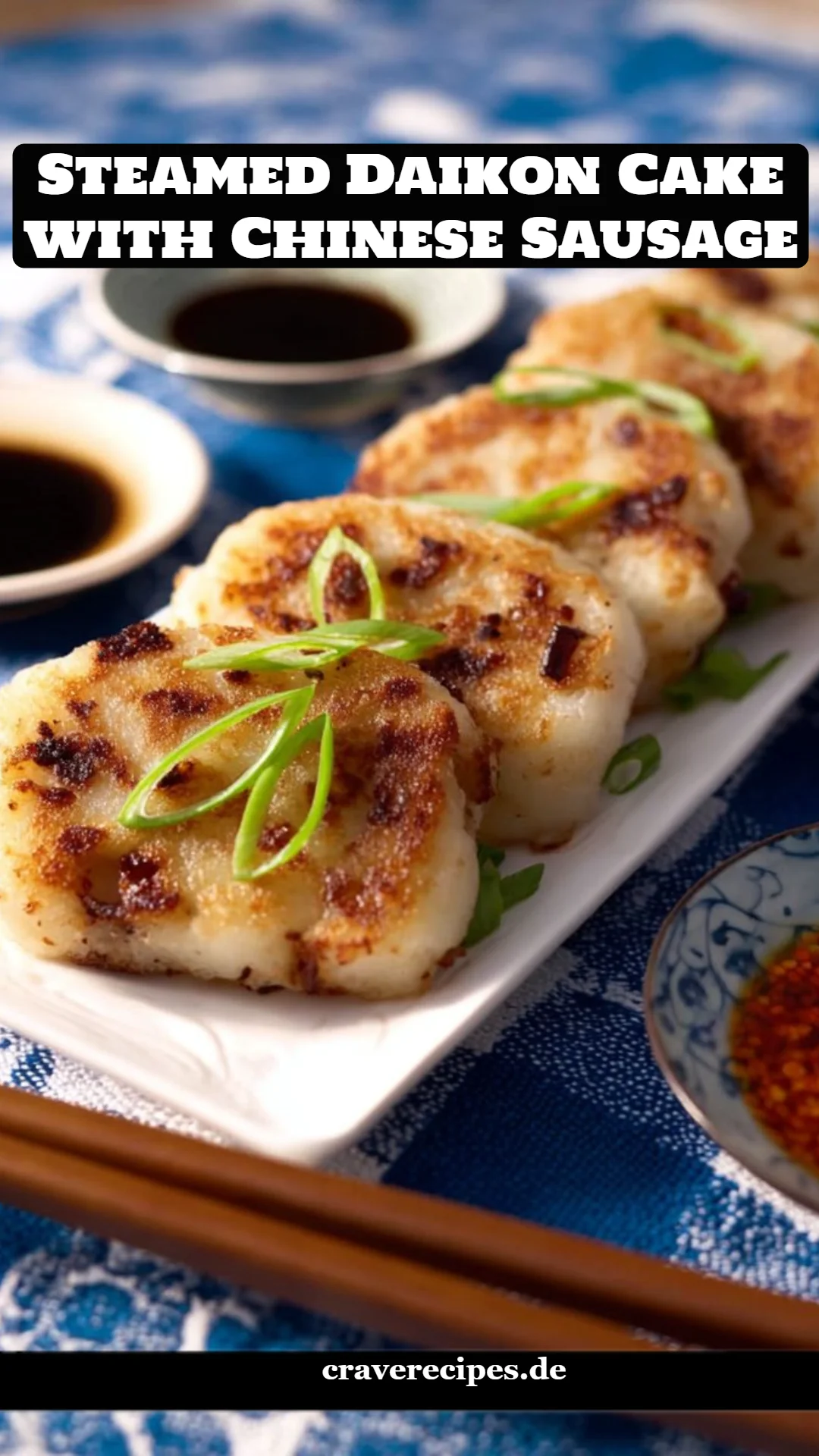 Steamed Daikon Cake with Chinese Sausage