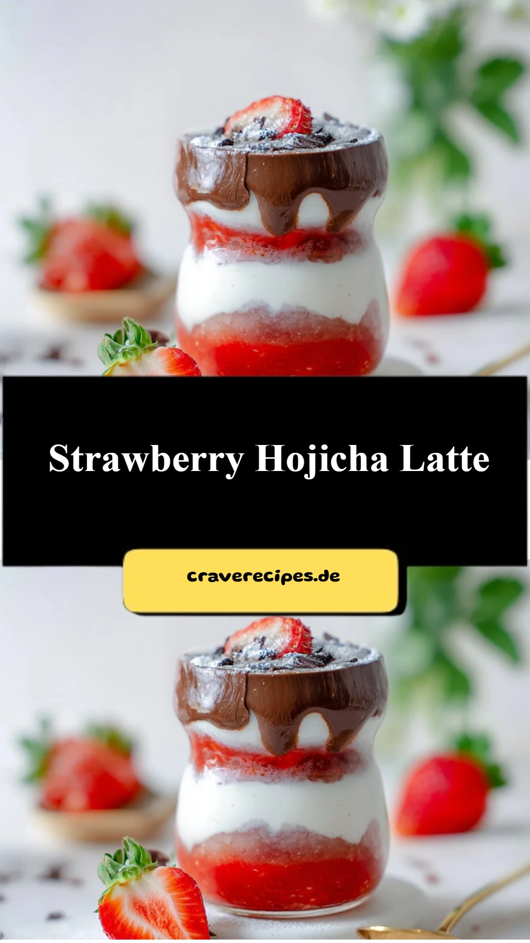 Strawberry Hojicha Latte