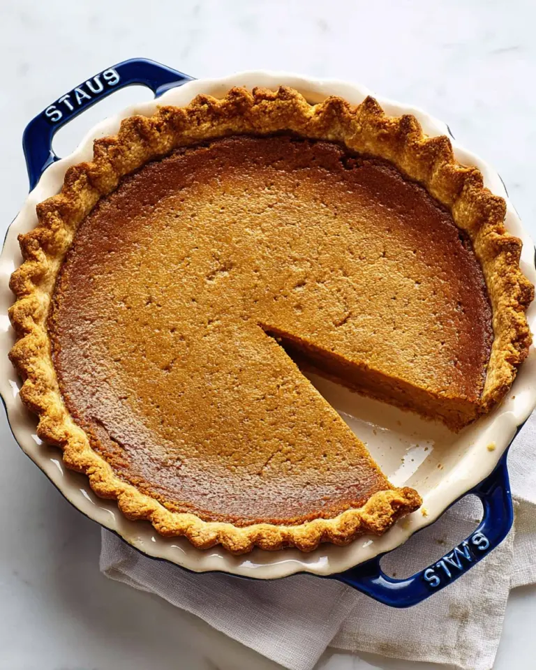 Delicious homemade sweet potato pie with whipped cream topping and crust.