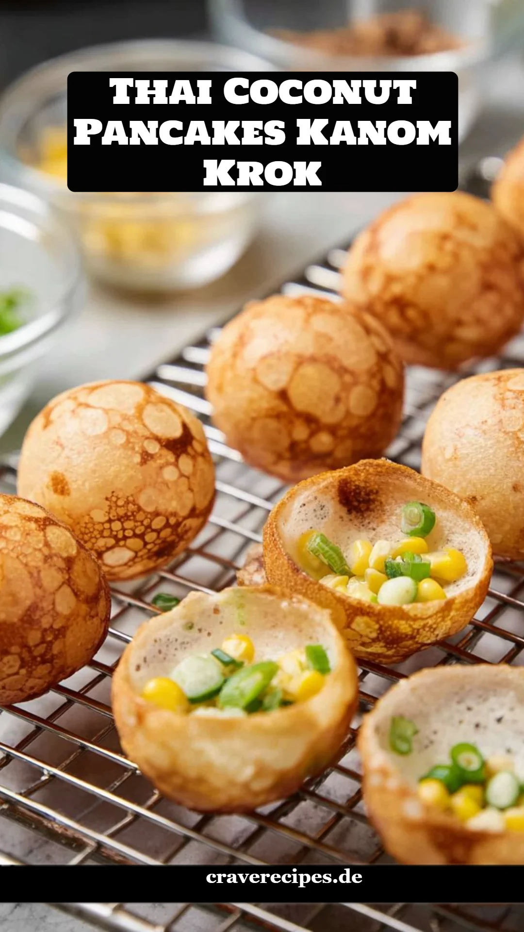 Thai Coconut Pancakes Kanom Krok