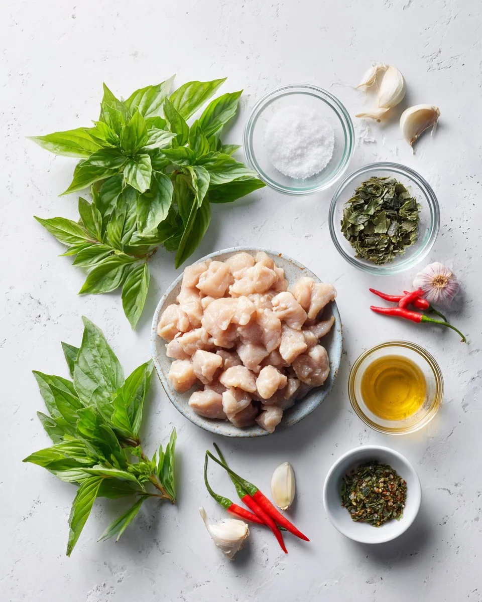 Thai Holy Basil Chicken | Stir-Fried Chicken with Holy Basil