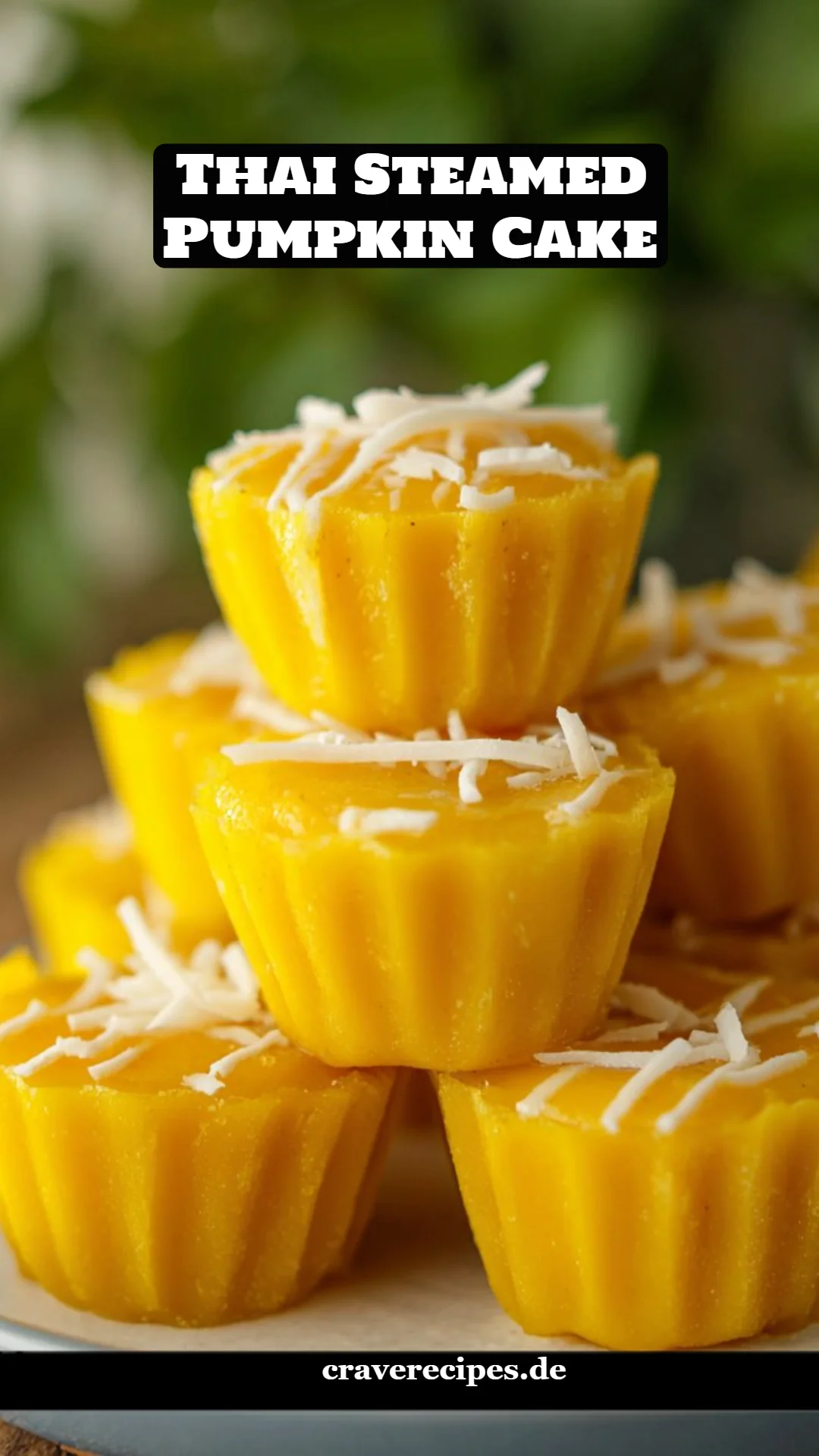 Thai Steamed Pumpkin Cake