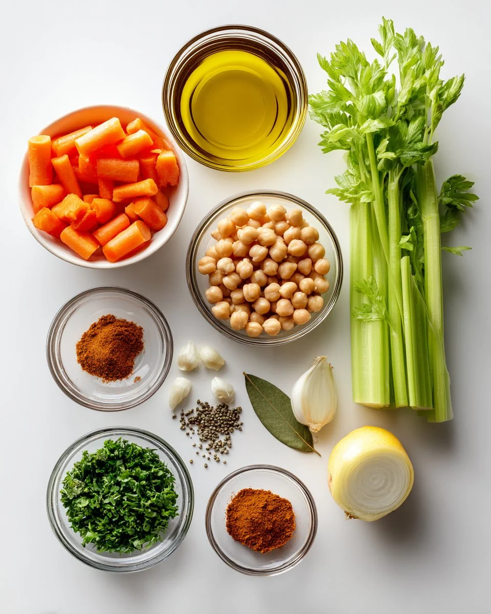 Vegan Chickpea Noodle Soup
