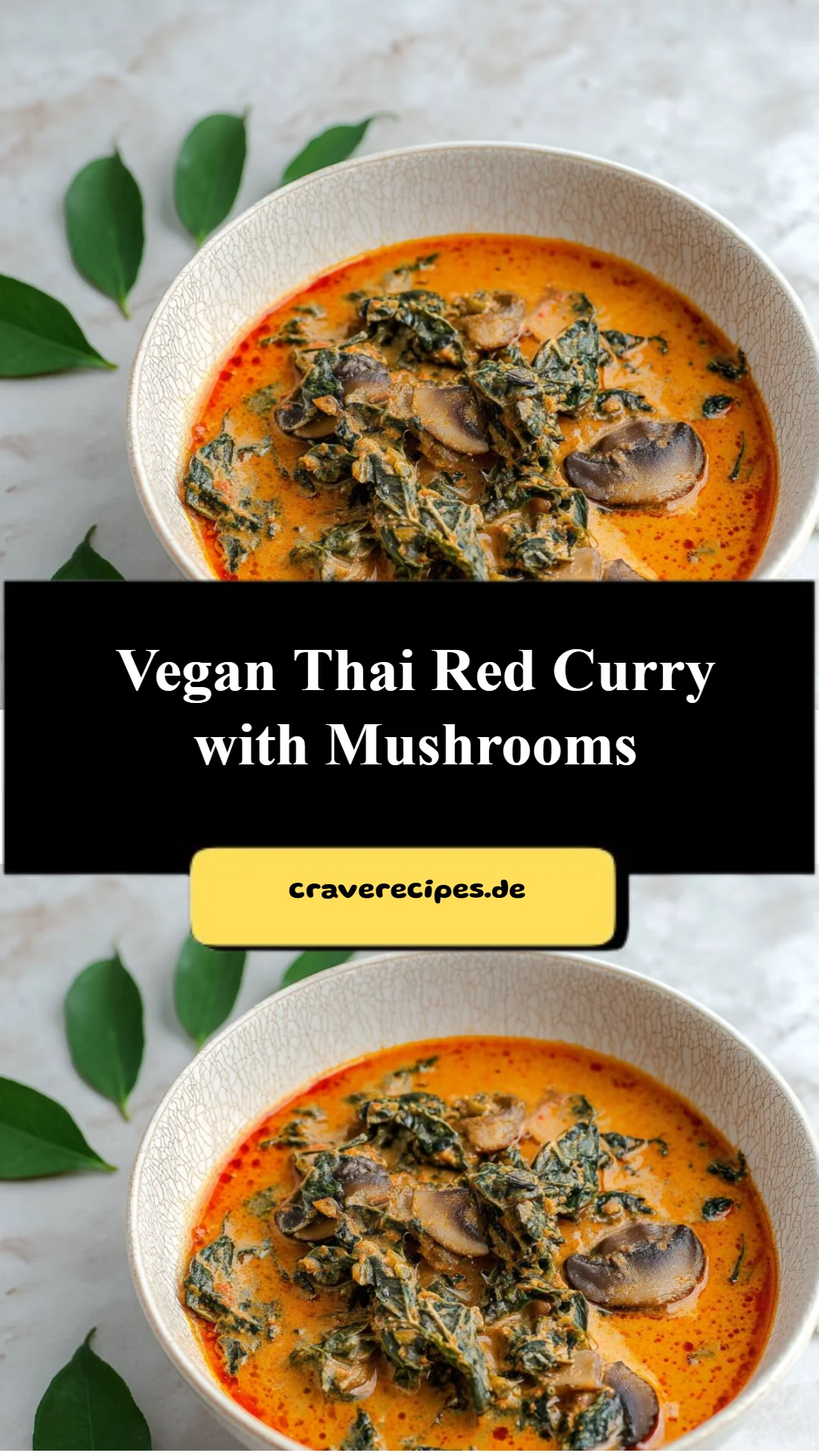 Vegan Thai Red Curry with Mushrooms