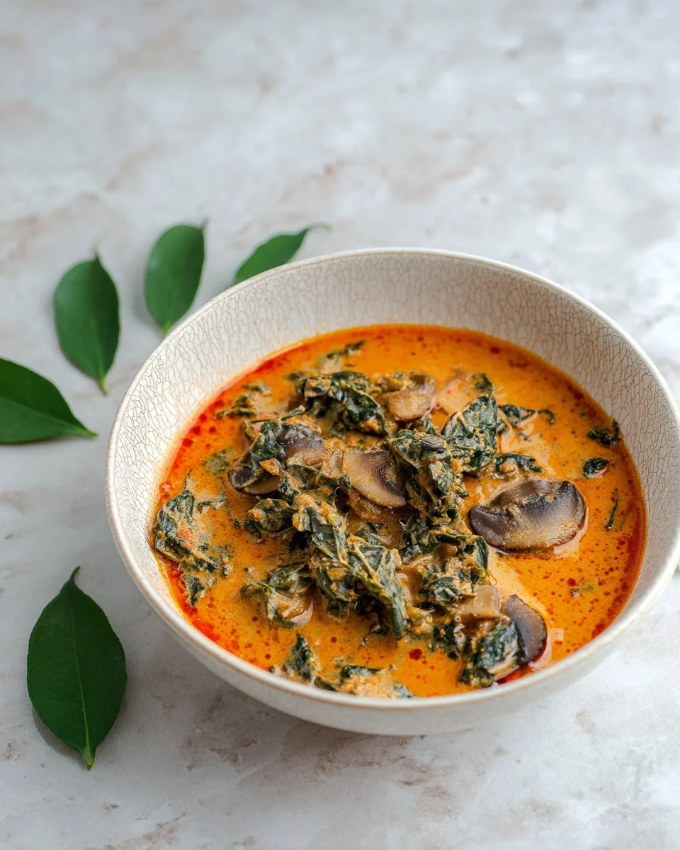 Vegan Thai Red Curry with Mushrooms