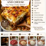 Delicious meatloaf with creamy mashed potatoes and melted cheese