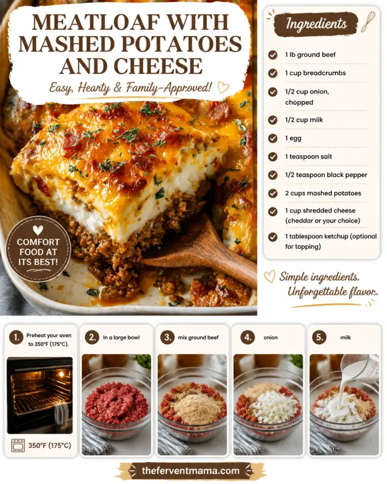 Delicious meatloaf with creamy mashed potatoes and melted cheese