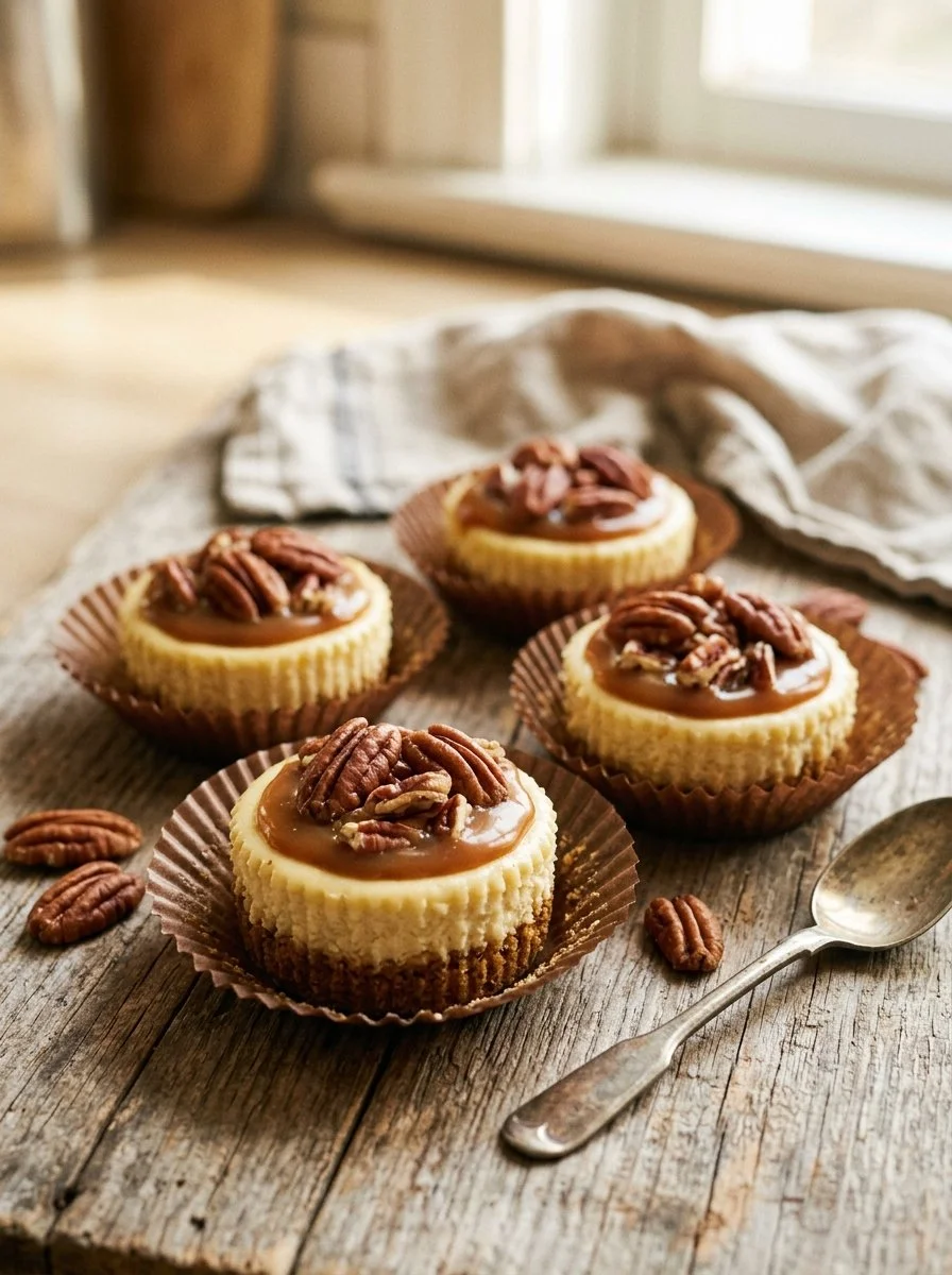 Mini Pecan Pie Cheesecakes
