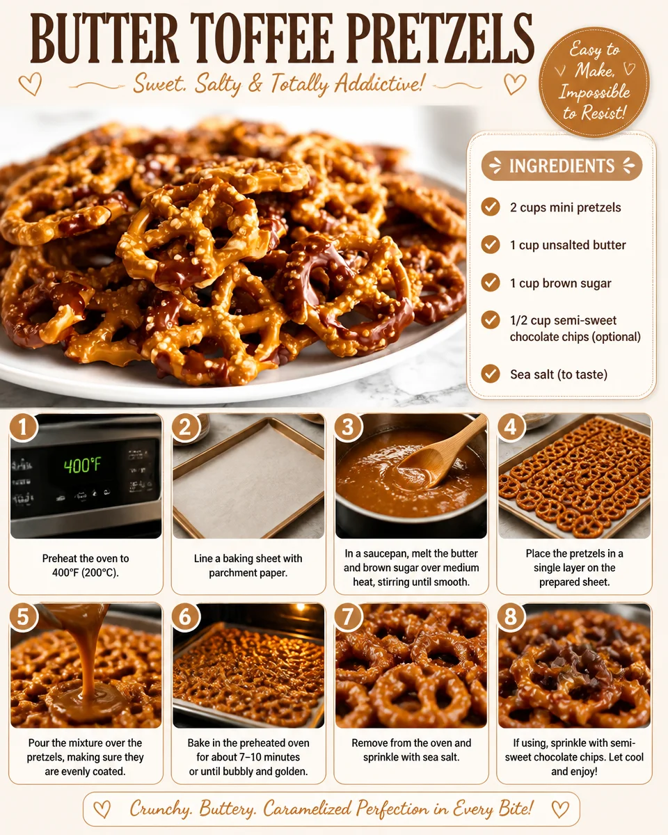Butter Toffee Pretzels