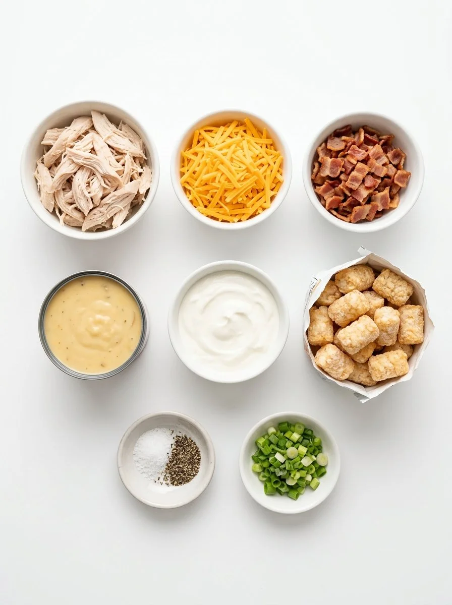 Cheesy Chicken Tater Tot Casserole