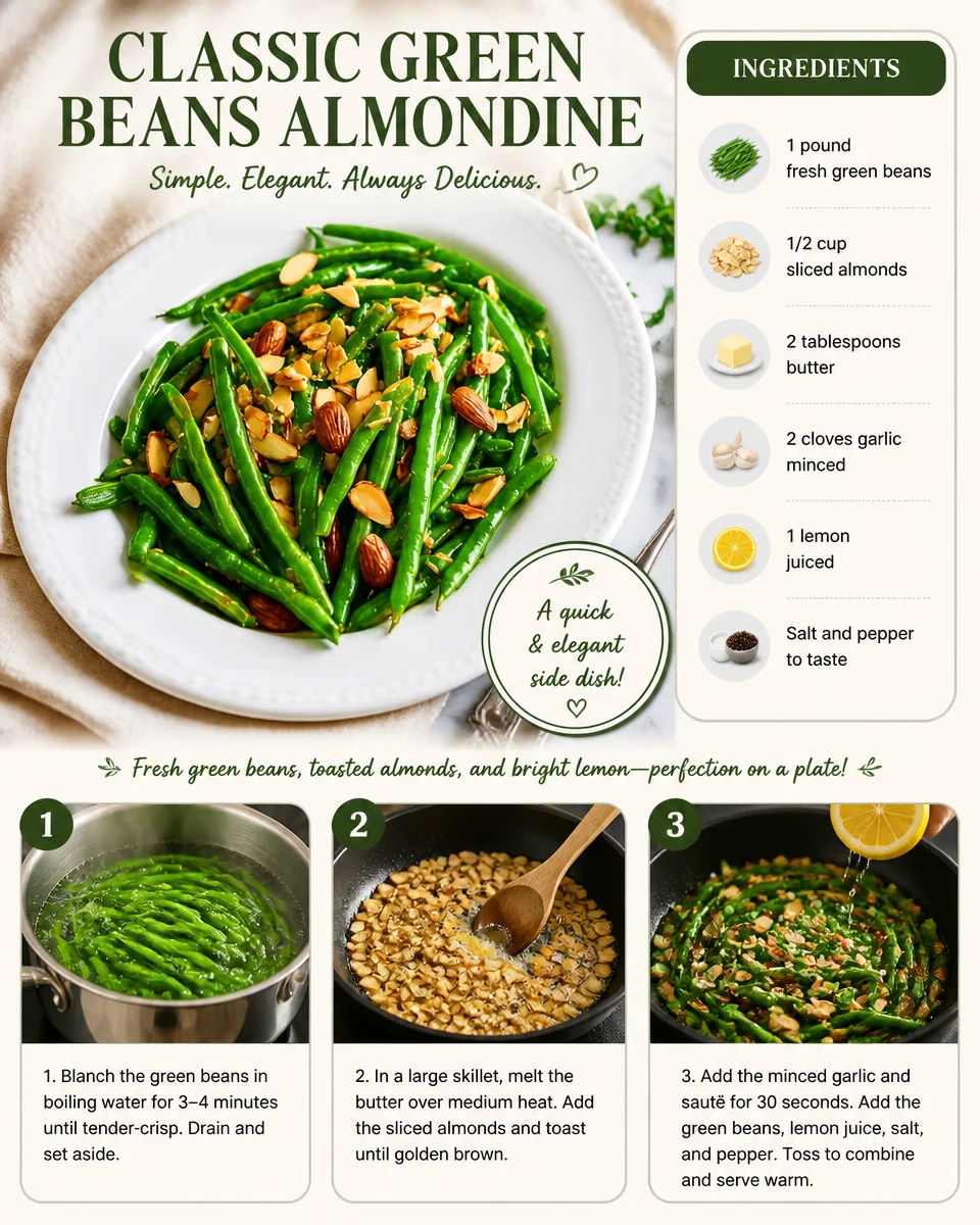 Classic Green Beans Almondine