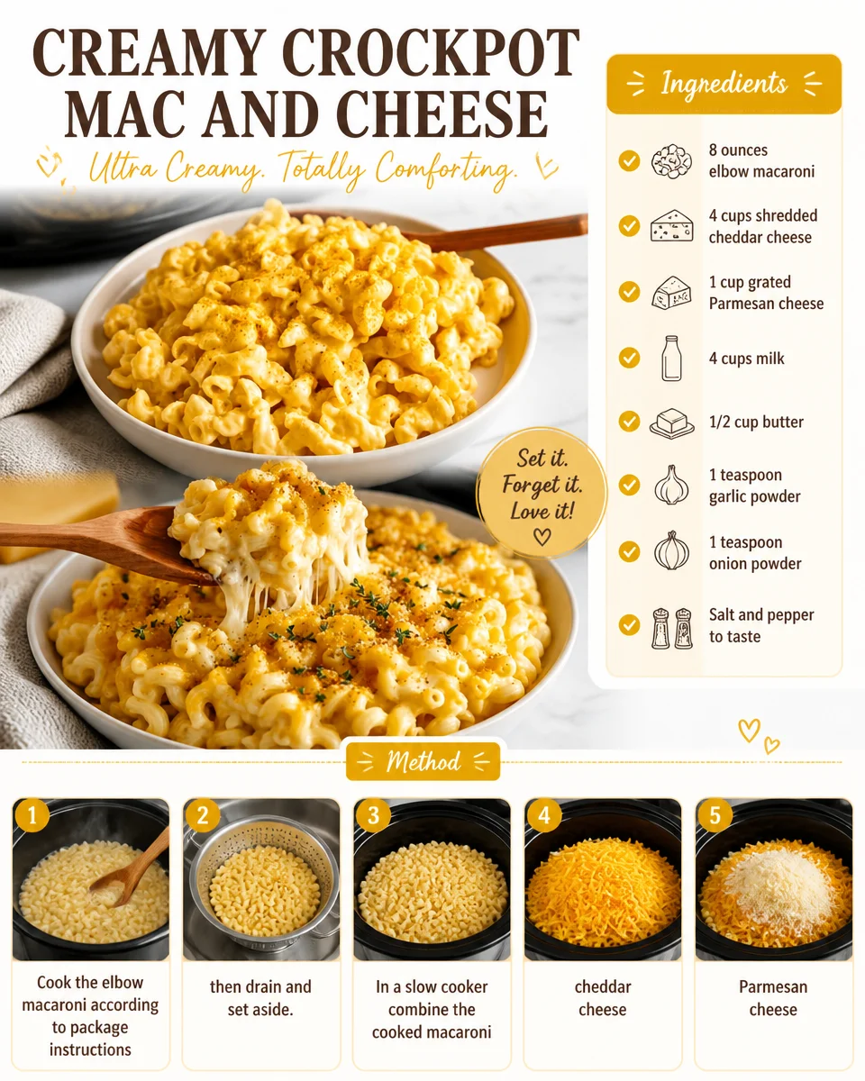 Creamy Crockpot Mac and Cheese
