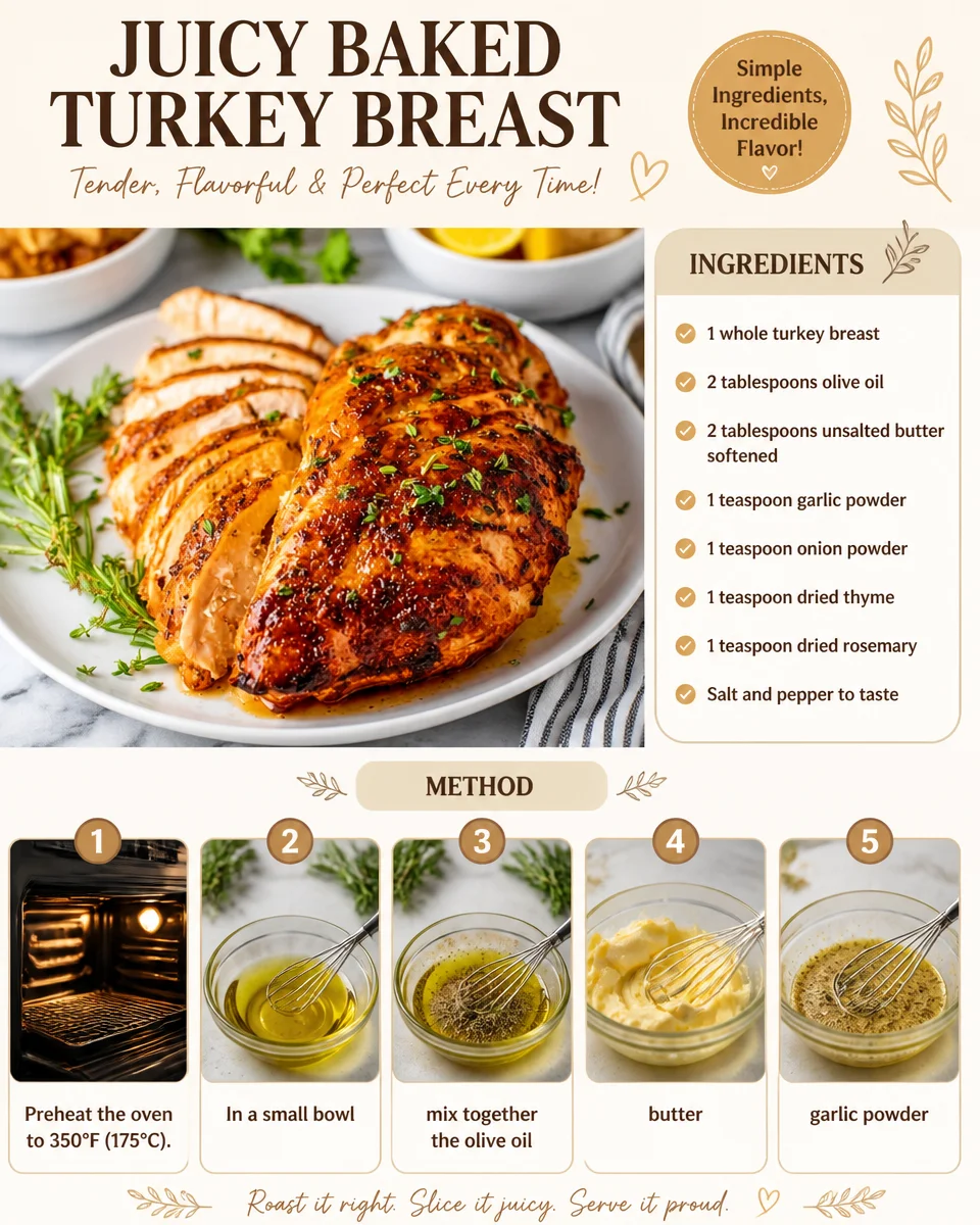 Juicy Baked Turkey Breast